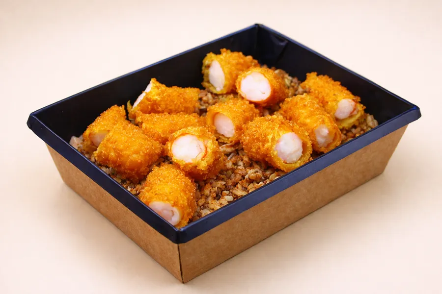 Гохан с хрустящими креветками