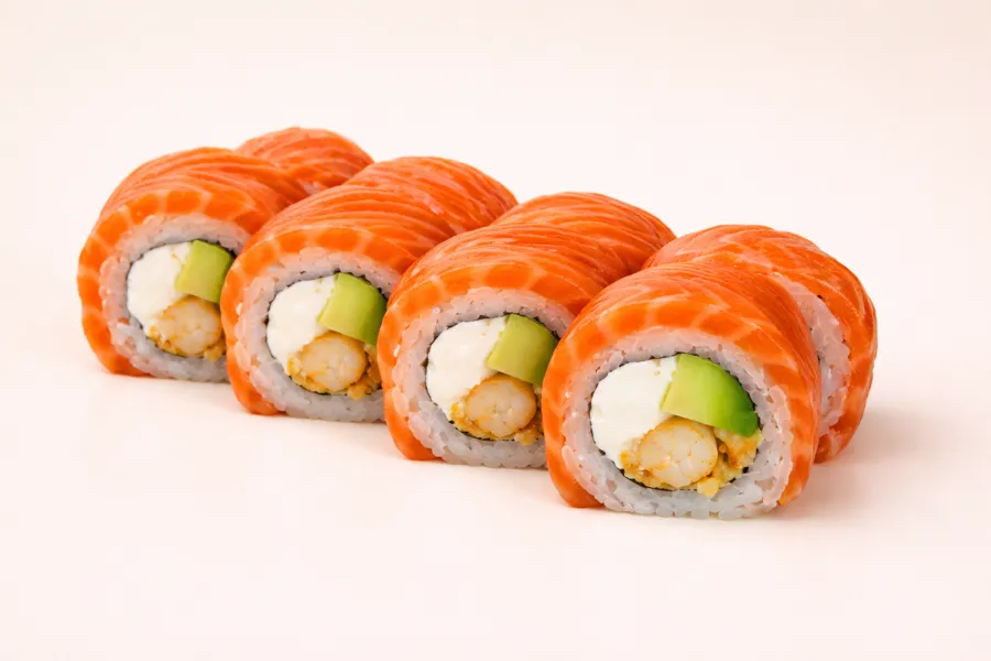 Филадельфия с жареной креветкой