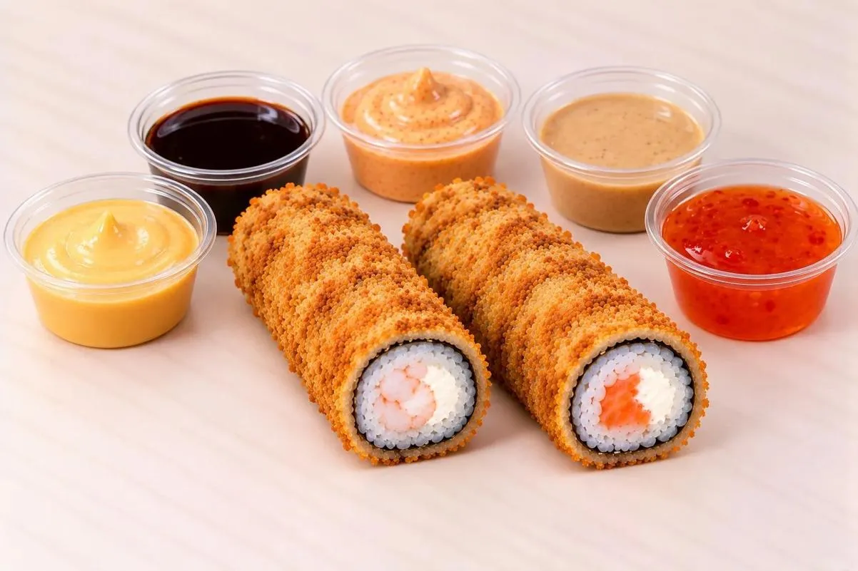 Макитос с креветкой и лососем с сыром